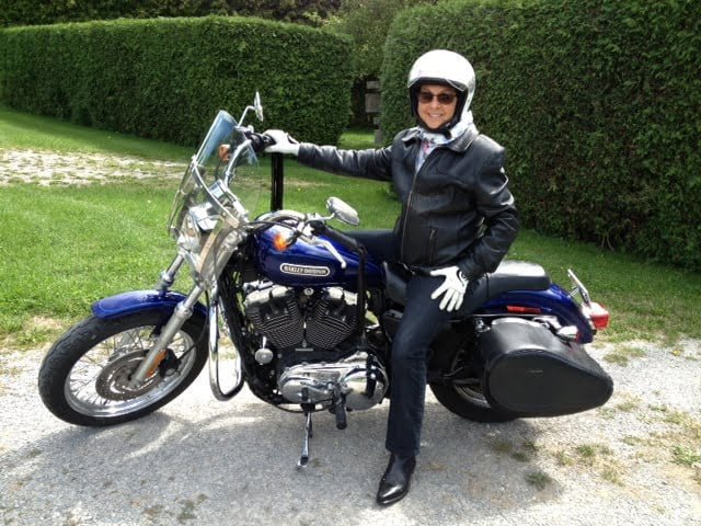 2013 judy on motorcycle